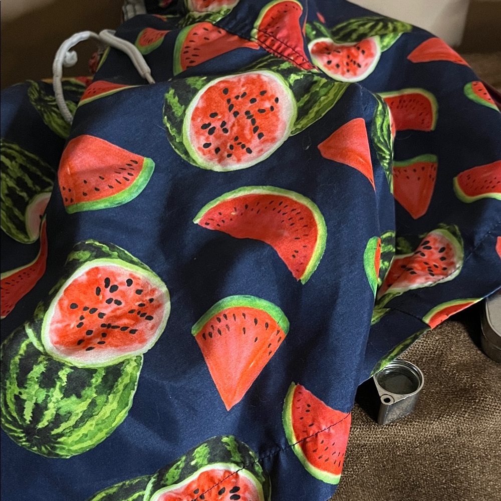 😄Watermelon swim trunks shorts elastic waistband